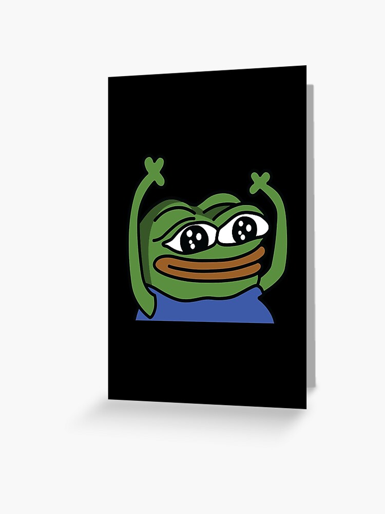 Pepega High Quality Emote | Greeting Card