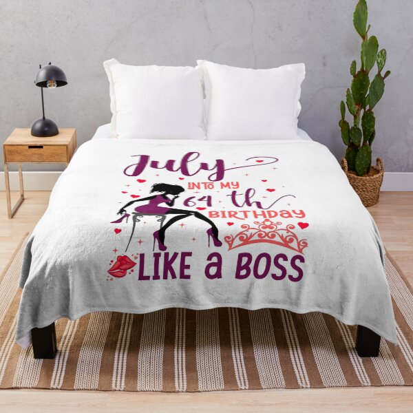 Item preview, July into my 64th birthday like a boss For Women & Man T-Shirt design designed and sold by TshirtStoreBD24.