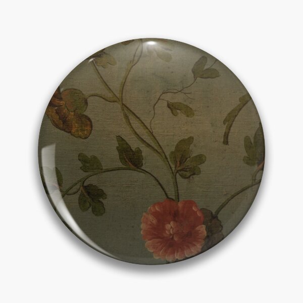 Item preview, Antique handpainted flower wallpaper motif designed and sold by ampheebian.