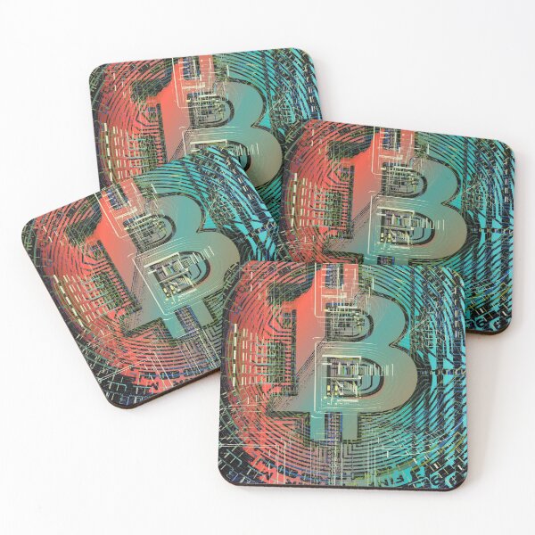 Item preview, Bitcoin Crypto Currency Digital Art designed and sold by S Y N T H R E A L M.
