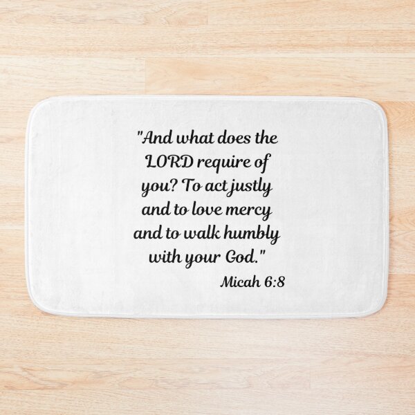 Item preview, Micah 6:8: Act Justly Love Mercy Walk Humbly - Bible Passage designed and sold by ElementJourney.