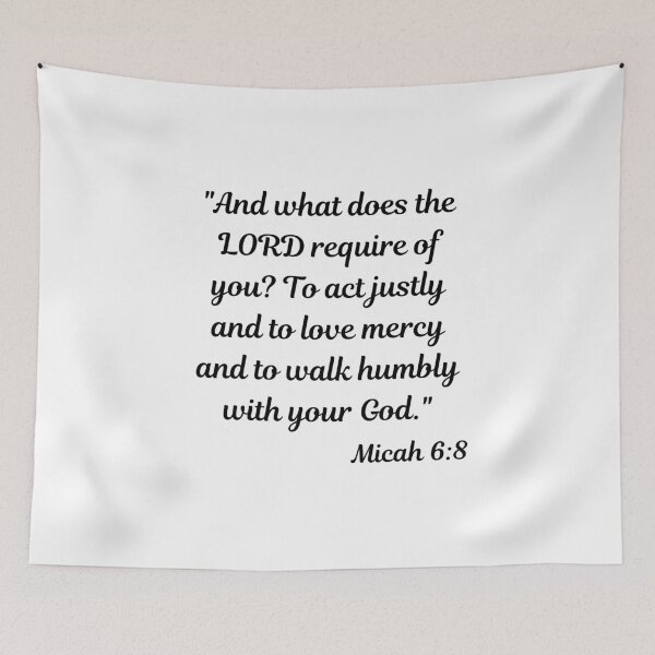 Item preview, Micah 6:8: Act Justly Love Mercy Walk Humbly - Bible Passage designed and sold by ElementJourney.