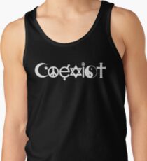 Coexist White Men's Tank Top
