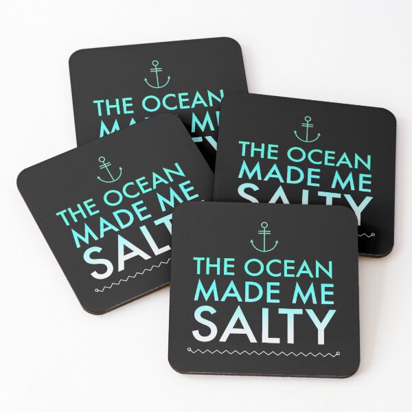 Item preview, Ocean Salty Quote / Funny Beach Anchor Salt Water Saying Art design designed and sold by CreatedByHeidi.