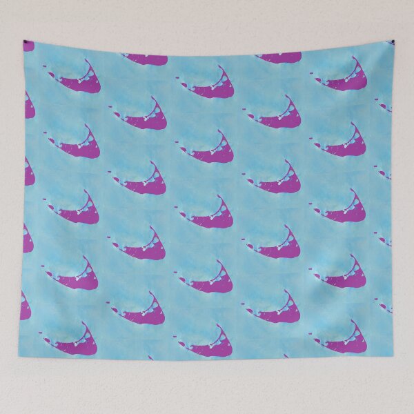 Item preview, Purple Nantucket in a watercolor sea (ocean) designed and sold by cityette.