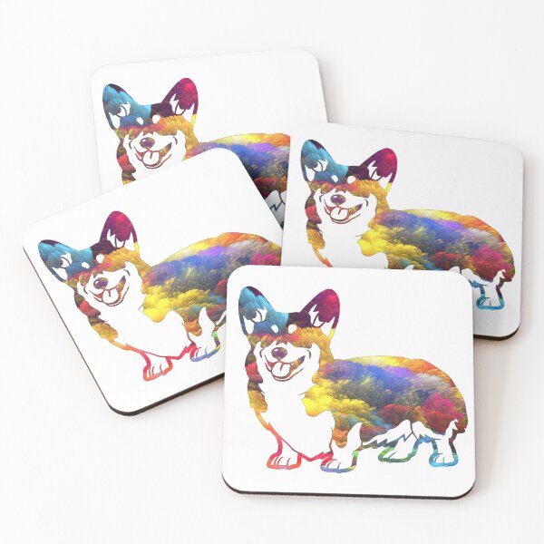 Item preview, Rainbow corgi designed and sold by SaintsPlace.