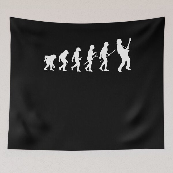 Item preview, evolution guitar t-shirt designed and sold by Catcrea.