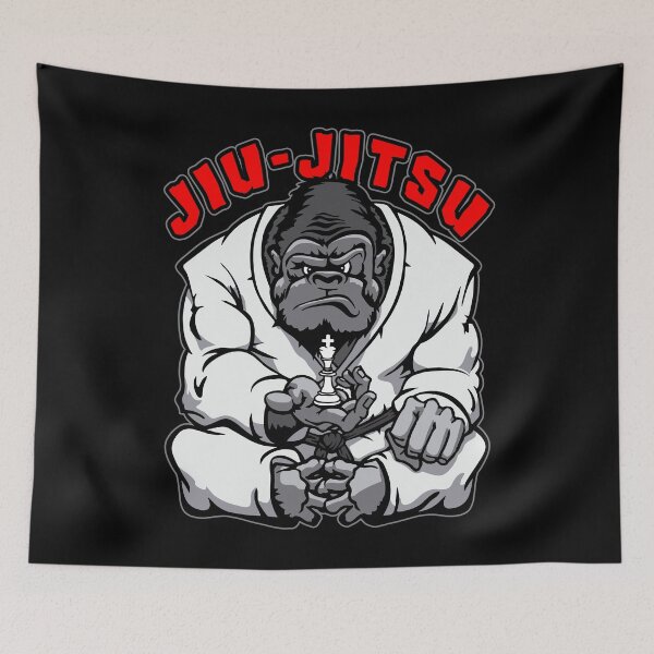 Item preview, Brazilian Jiu Jitsu MMA BJJ Gorilla Grappling Chess King designed and sold by GrandeDuc.