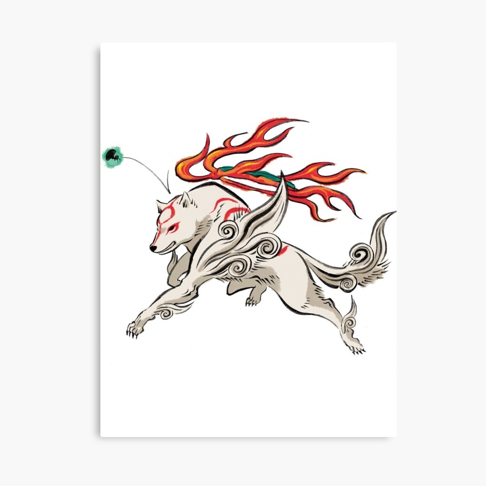 Okami Amaterasu Sun Goddess Matte Print 