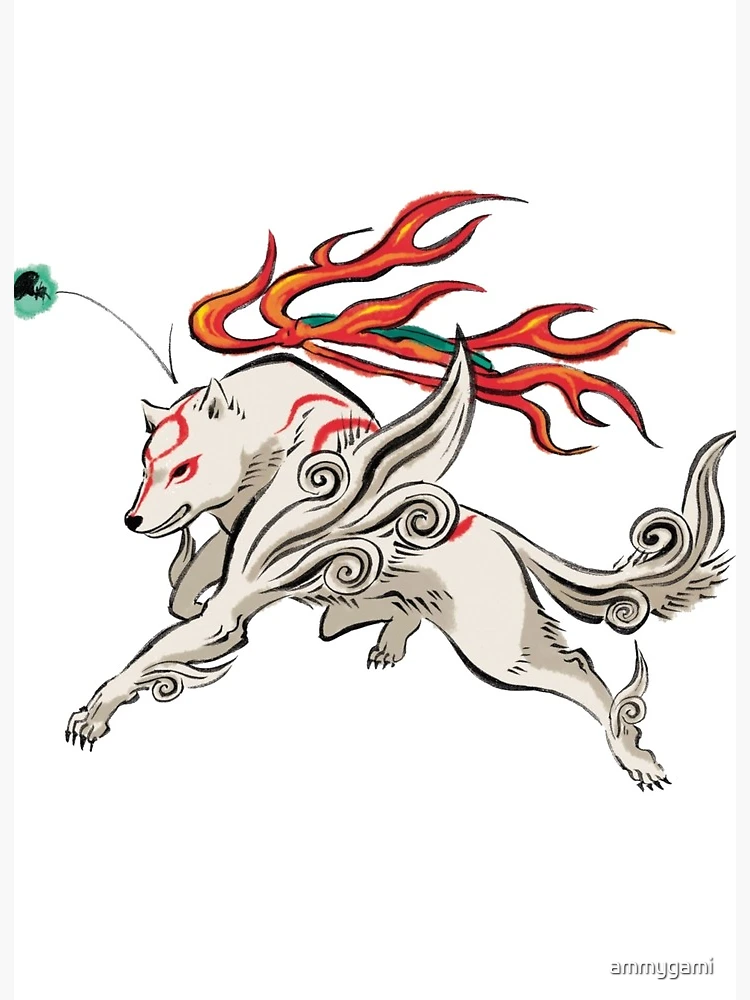Okami Amaterasu Issun Jump