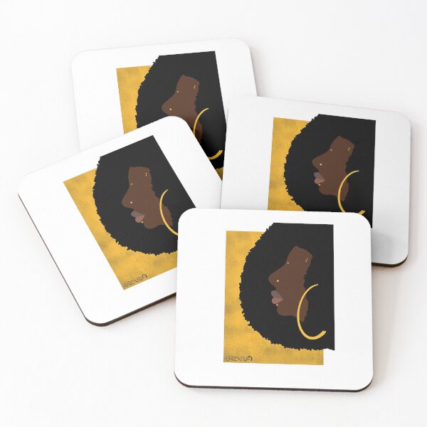 Aperçu de l'œuvre Afro Girl T-ShirtGolden Gir créée et vendue par RushAvenu.