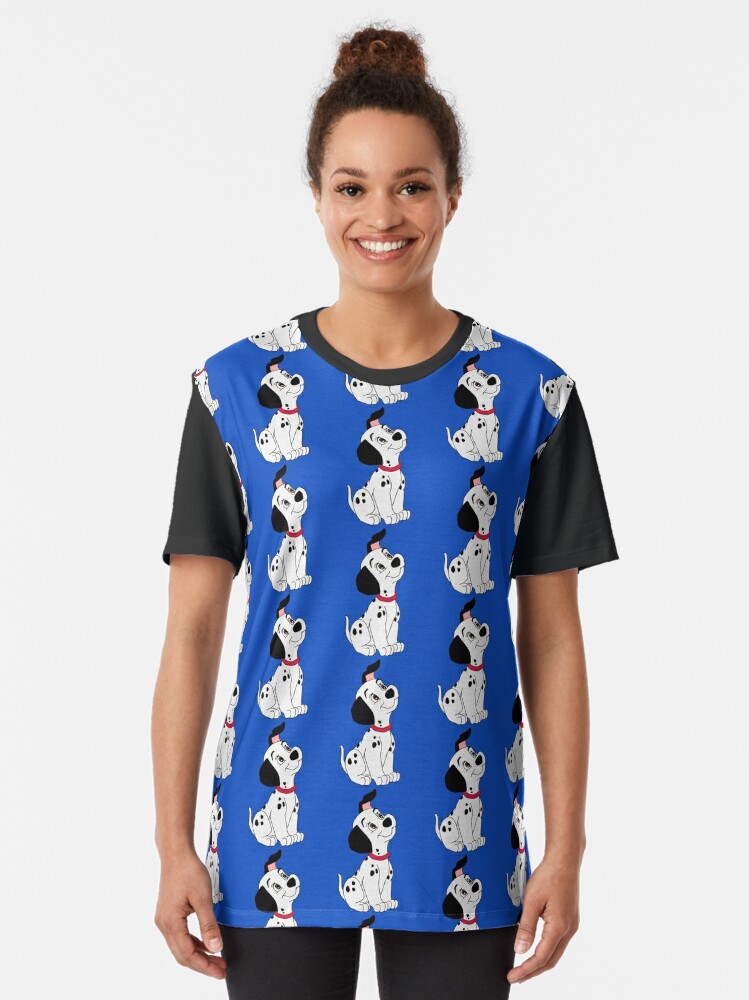 Lucky from 101 Dalmatians pattern Graphic T-Shirt for Sale by