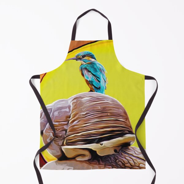 Item preview, Kingfisher riding on sail desert sunset designed and sold by TrippyEarth.