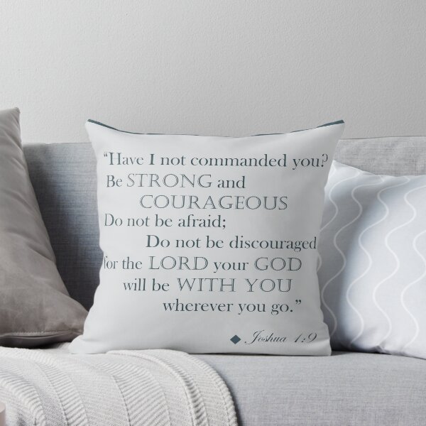 Item preview, Joshua 1:9 "Be Strong and Courageous" Bible Verse designed and sold by Gingang.