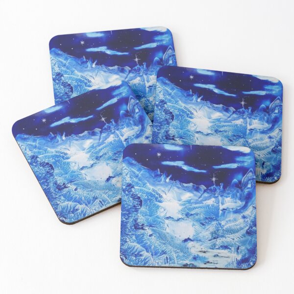 Item preview, Midnight Waterfall Encaustic Art designed and sold by Wendy Usher.