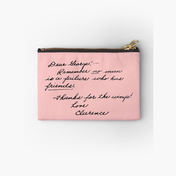 Item preview, Pink It's A Wonderful Life Movie Quote about Friends  designed and sold by junepillows.