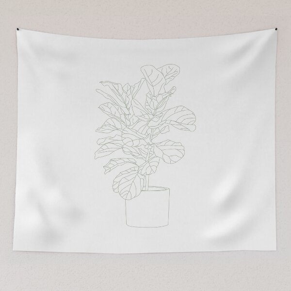Item preview, Fiddle Leaf Fig Outline designed and sold by AnOrganicAussie.
