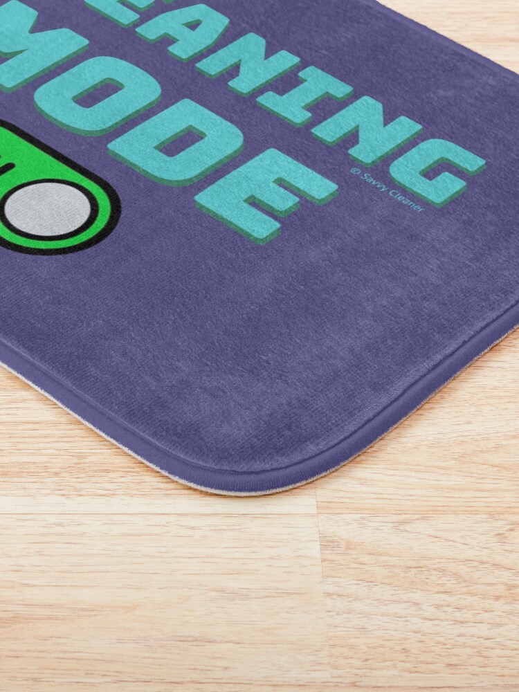 Alternate view of Retro Cleaning Mode Game Button - House Cleaning Humor Bath Mat