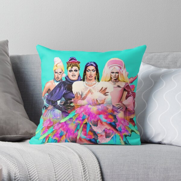 Uk, Hun RuPauls Drag Race UK United Kingdolls Throw Pillow