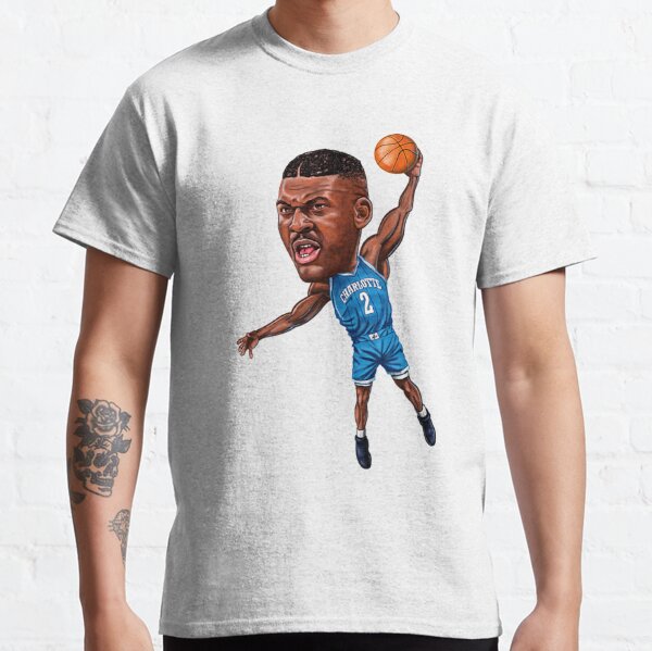Gildan, Shirts, Vintage Charlotte Hornets Shirt Larry Johnson Comic Shirt  Nba Basketball Shirt