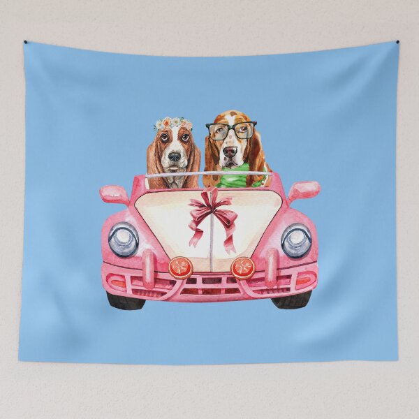 Item preview, Basset Hound's Wedding designed and sold by irinagingercat.