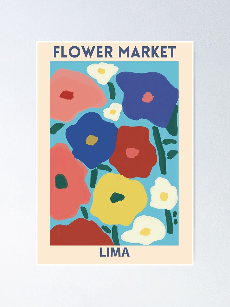 Vista alternativa de Póster Mercado de las Flores - Lima