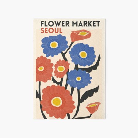 Flower Market - Seouls Art Board Print
