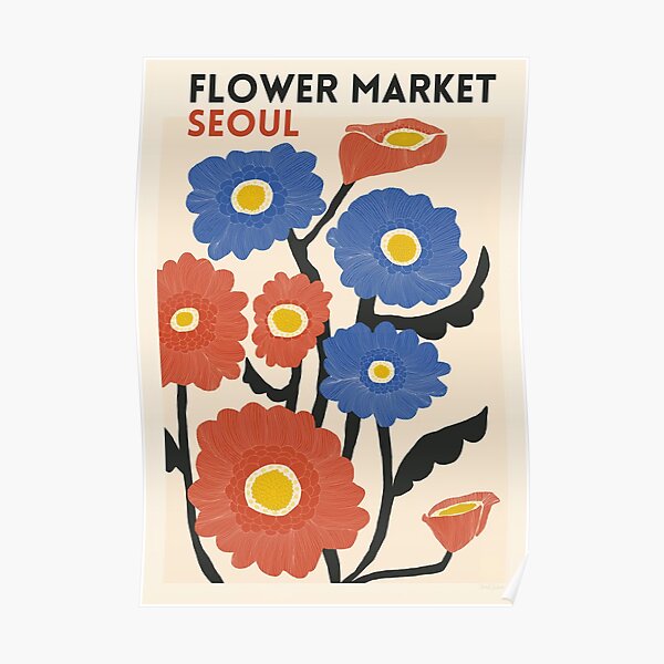 Flower Market - Seouls Poster