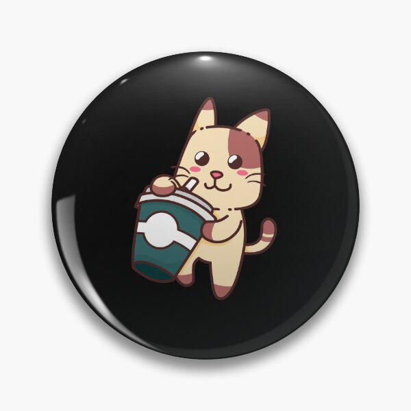 Item preview, Cute Cat Drink Green Coffee-Coffee puns  designed and sold by shivani21061993.