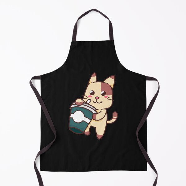 Item preview, Cute Cat Drink Green Coffee-Coffee puns designed and sold by shivani21061993.