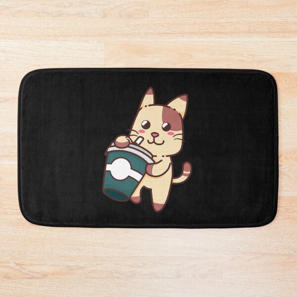 Item preview, Cute Cat Drink Green Coffee-Coffee puns  designed and sold by shivani21061993.
