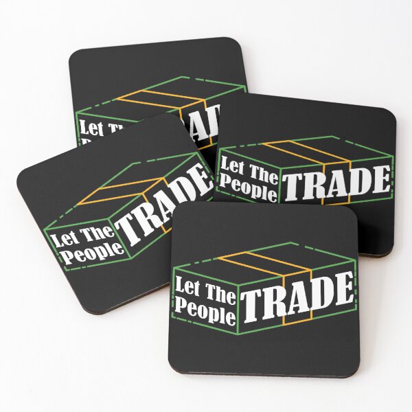 Item preview, Let The People Trade | White font designed and sold by Qestar.