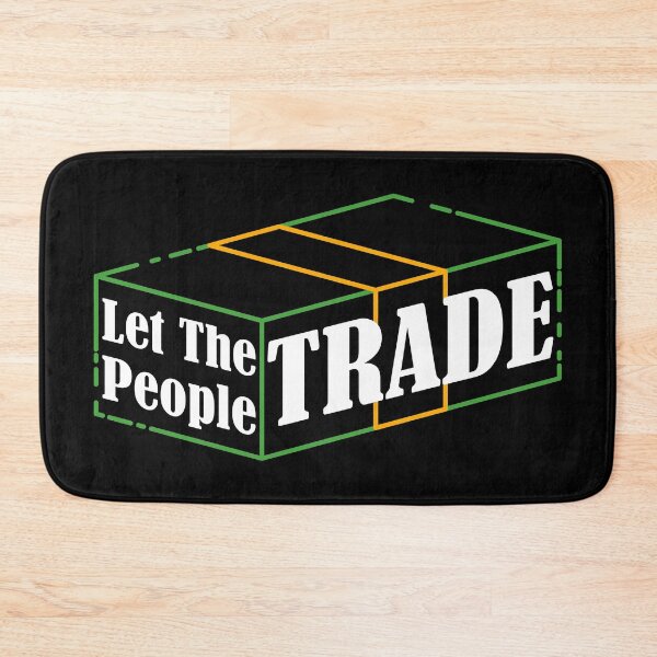 Item preview, Let The People Trade | White font designed and sold by Qestar.