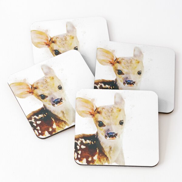 Item preview, Baby Deer, Baby Deer Print, Baby Deer Watercolor Print, Baby Deer Wall Art, Baby Deer Prints designed and sold by AIthatpaints.
