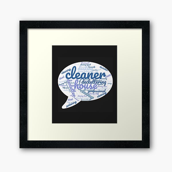 Item preview, Cleaner Speech Cloud, Housekeeping, Cleaning Crew Design  designed and sold by SavvyCleaner.