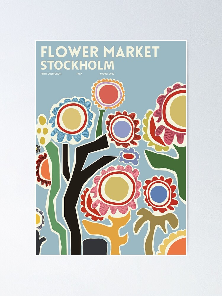 Vista alternativa de Póster Mercado de las flores - Estocolmo