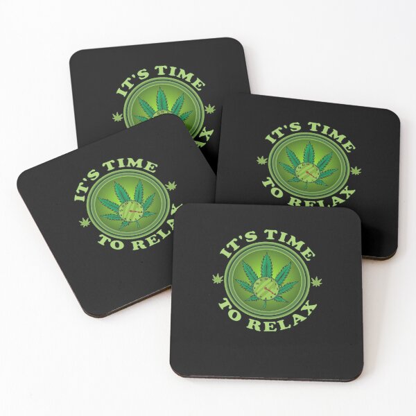 Item preview, It's Time To Relax 4-20 Marijuana Clock Weed Dispensary designed and sold by JJDzignsShop.