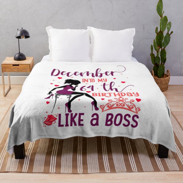 Item preview, December into my 64th birthday like a boss For Women & Man T-Shirt design designed and sold by TshirtStoreBD24.