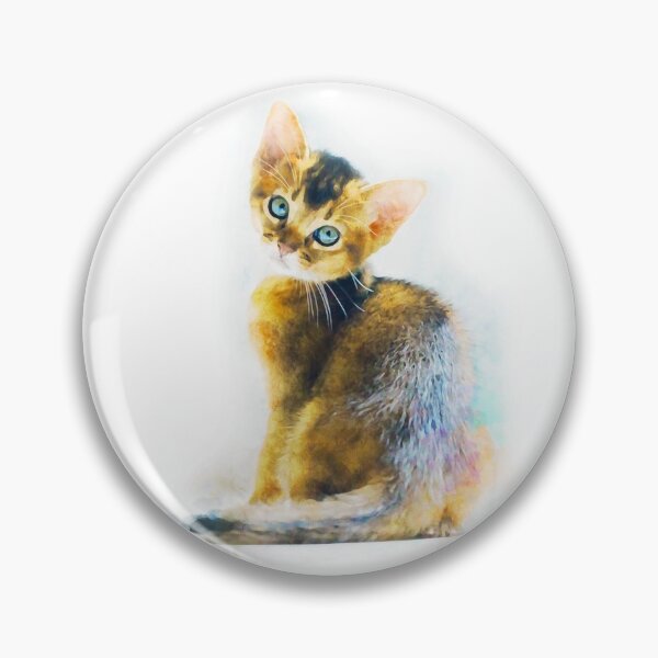 Artikelvorschau, Baby Abyssinian Kitty, Baby Abyssinian Kitty Print, Baby Abyssinian Kitty Aquarelldruck, Baby Abyssinian Kitty Wandkunst, Baby Abyssinian Kitty Prints entworfen und verkauft von AIthatpaints.