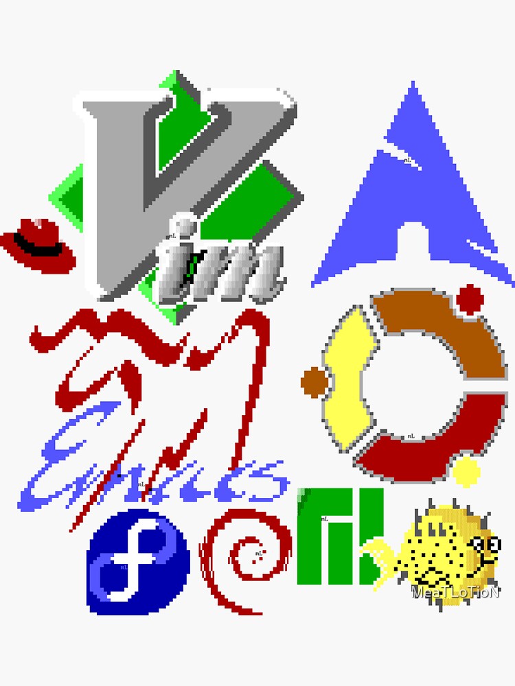 Some Linuxy logos by MeaTLoTioN