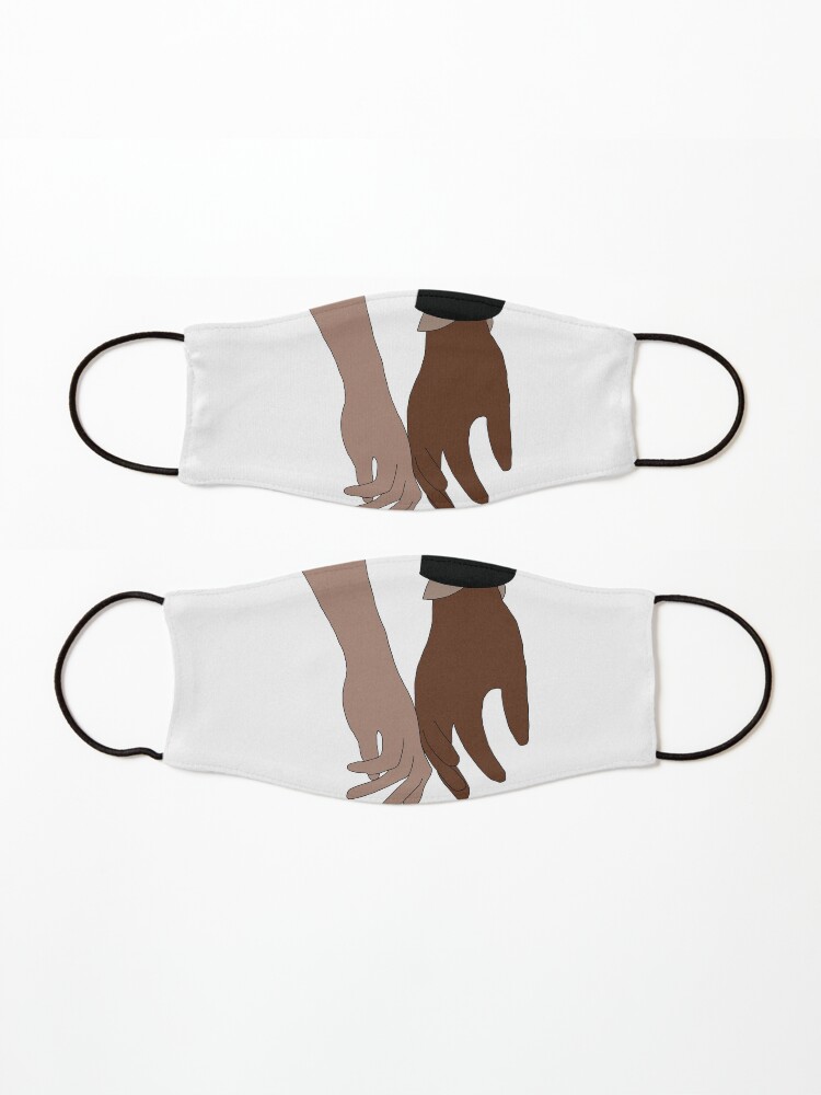 Alternate view of Daphne and Simon hand touch Mask