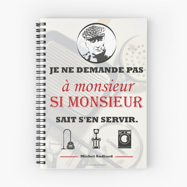 Aperçu de l'œuvre Poster citation Audiard "Je ne demande pas à monsieur..." créée et vendue par Frangotier.