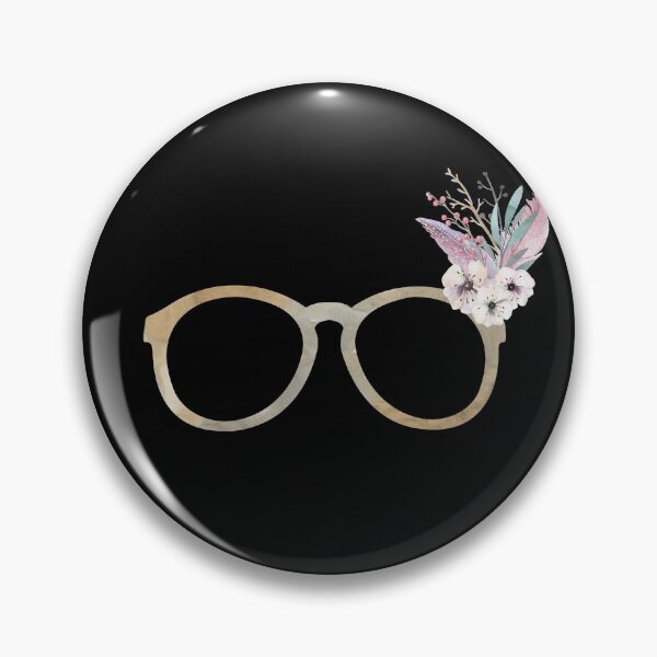 Item preview, Hipster Eyeglasses With Watercolor Floral Bouquet designed and sold by Primroaddesigns.