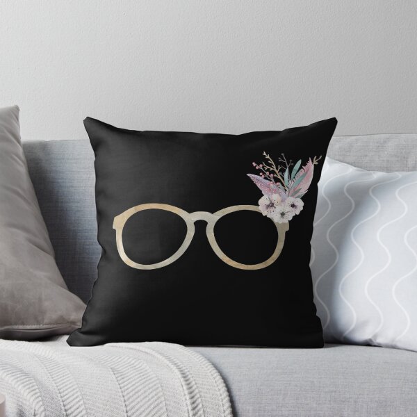 Item preview, Hipster Eyeglasses With Watercolor Floral Bouquet designed and sold by Primroaddesigns.