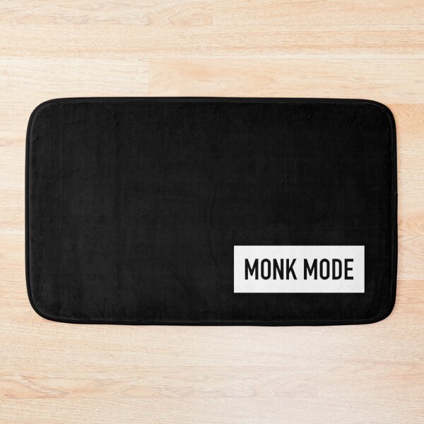 Item preview, Monk Mode Mental Zone Bold White Block Black Text designed and sold by SuperHaggis.