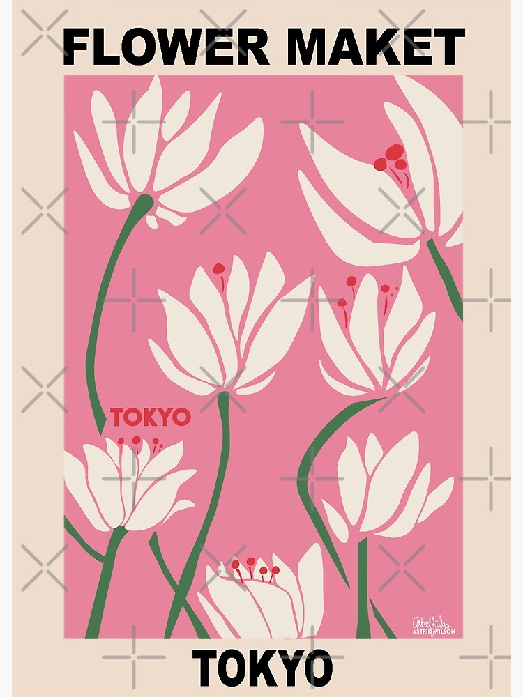 Flower Market - Tokyo Pink by tomgottschalk