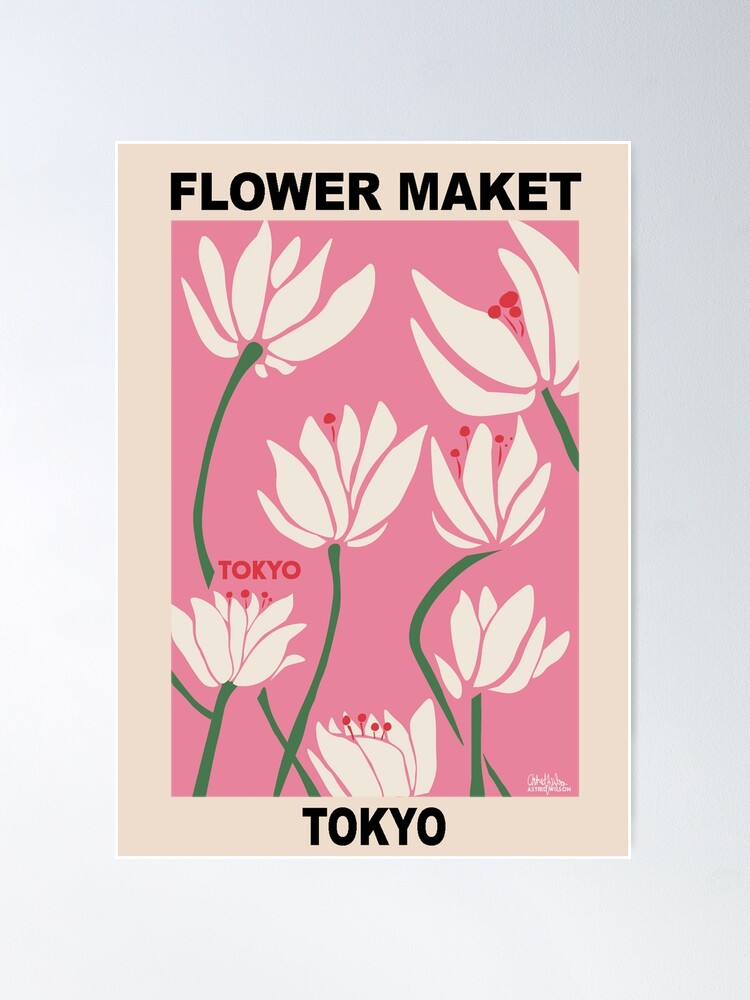 Alternative Ansicht von Blumenmarkt - Tokyo Pink Poster