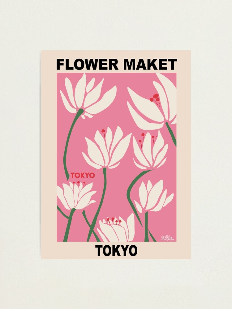 Alternate view of Flower Market - Tokyo Pink Photographic Print