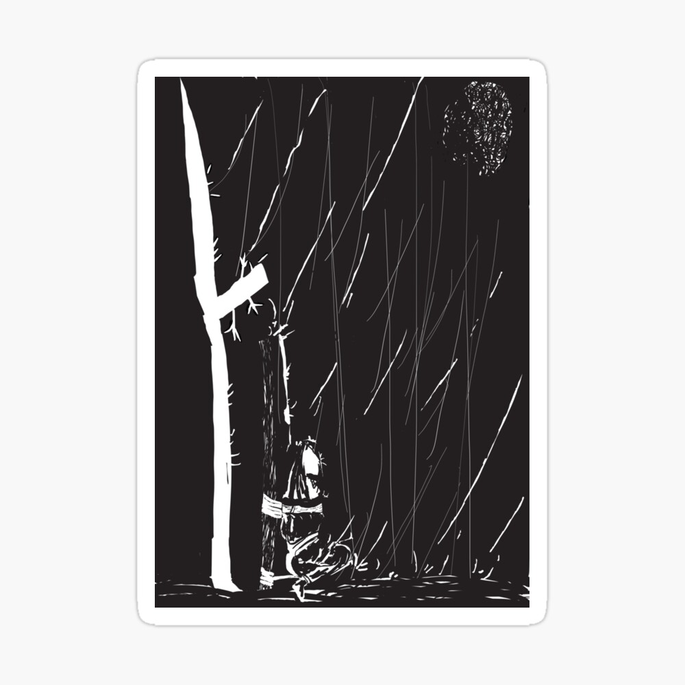 Waiting In The Rain Poster for Sale by BondageT | Redbubble