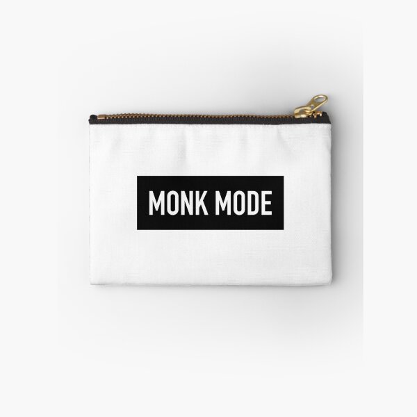 Item preview, Monk Mode Mentality Bold Block Black Text designed and sold by SuperHaggis.
